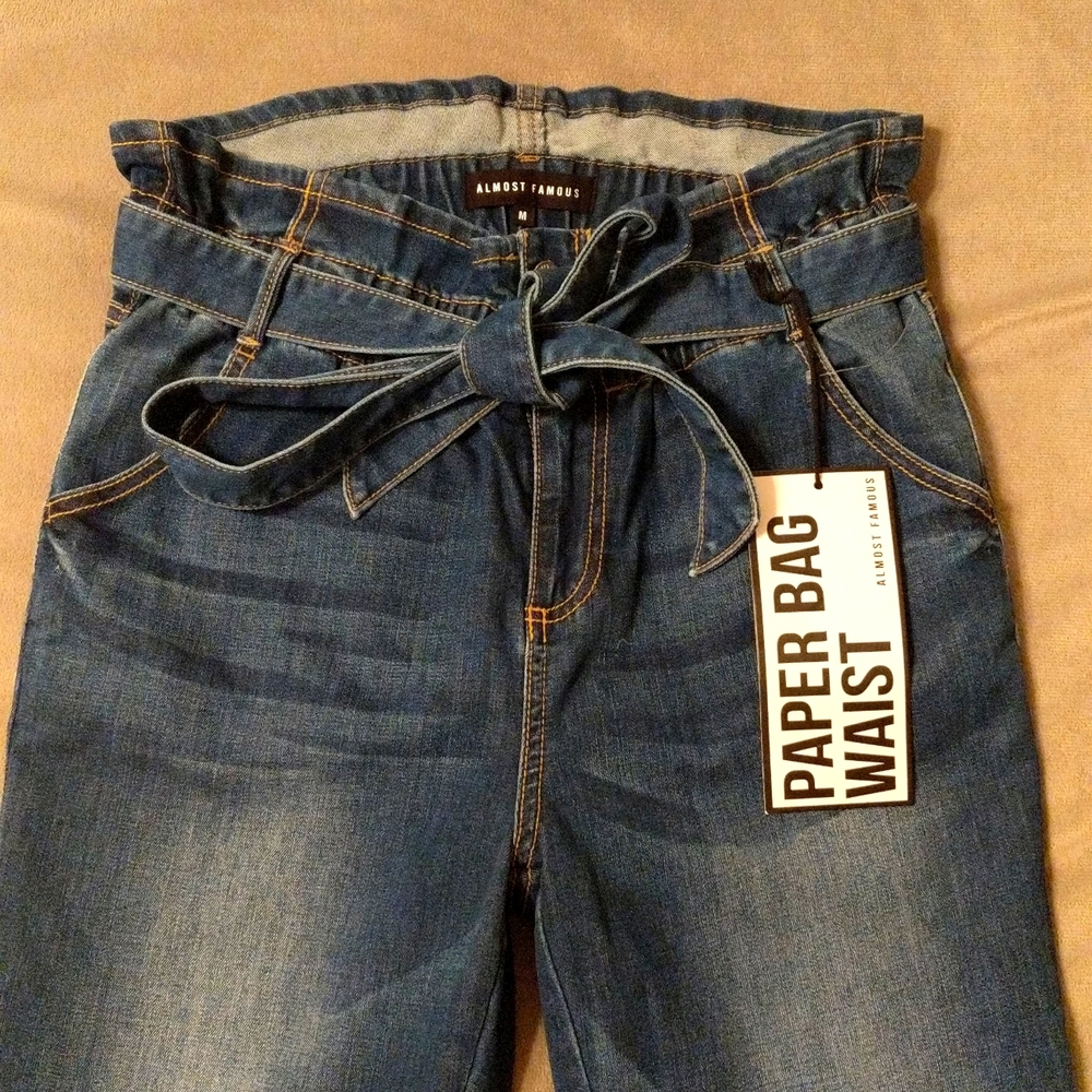Almost Famous Paper Bag Waist jeans Medium